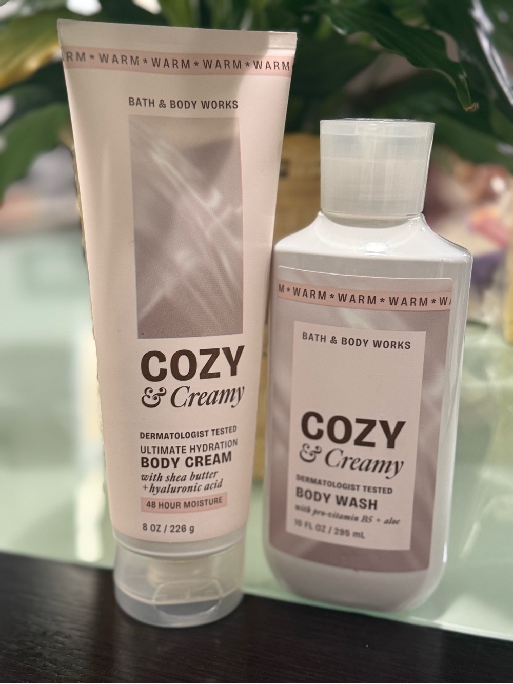 Bath & Body Works Cozy & Creamy Body Cream & Body Wash - Soft Blush Pink